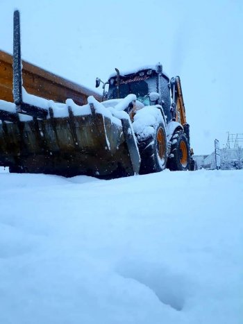 Haspar Hafriyat Kar Temizleme Çalışmaları